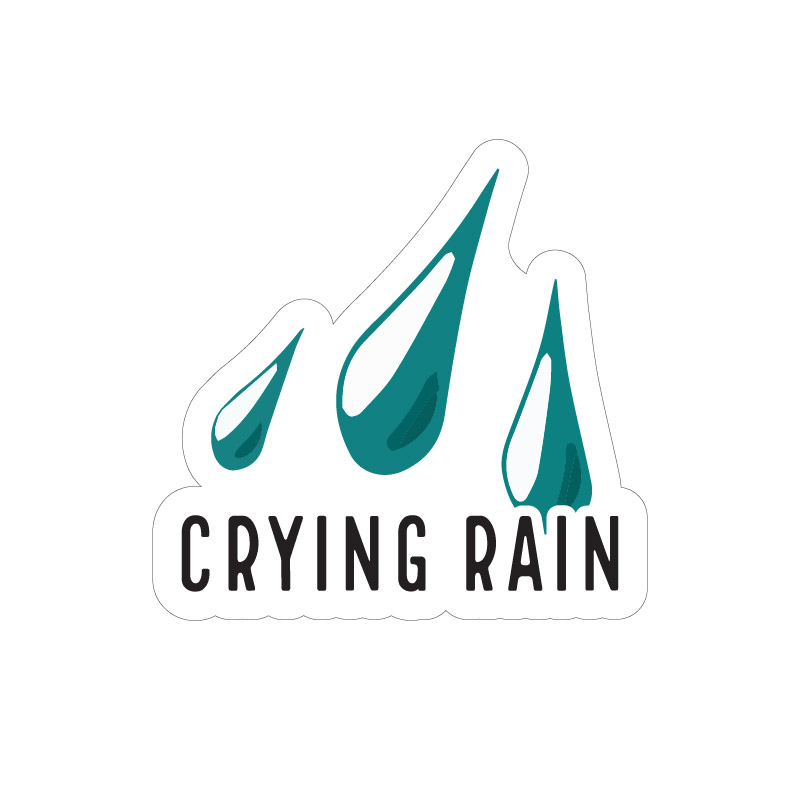 Crying Rain - Nálepka