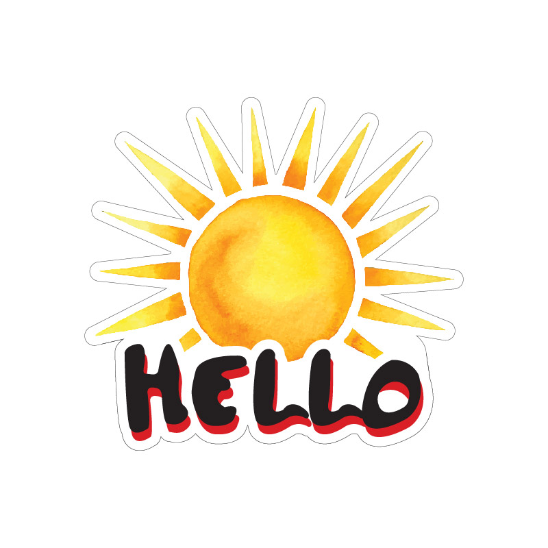Hello - Nálepka